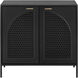 Aziza 28 X 26 inch Black Night Stand